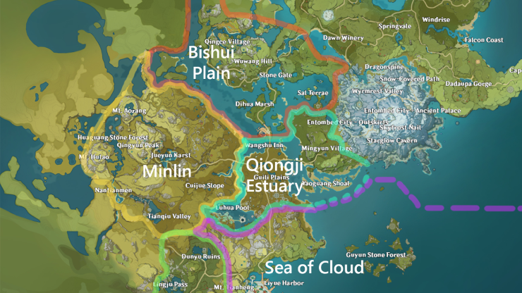 Map of Liyue